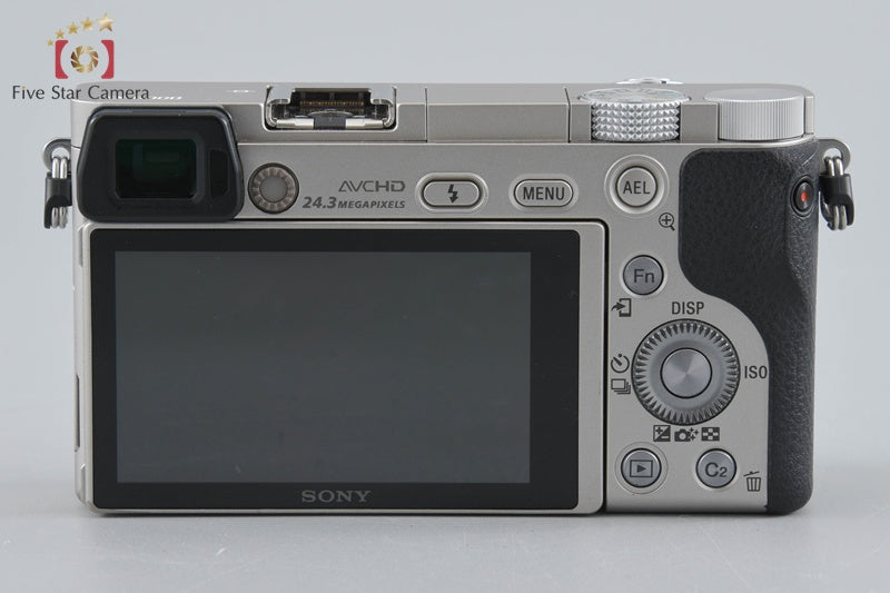 Sony Alpha α6000 ILCE-6000 Silver 24.3 MP Digital Camera [Multiple Languages]