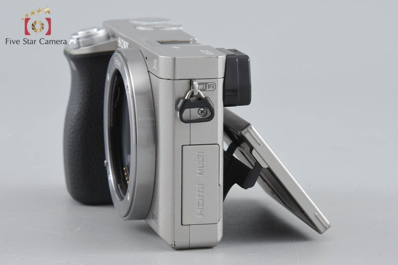 Sony Alpha α6000 ILCE-6000 Silver 24.3 MP Digital Camera [Multiple Languages]