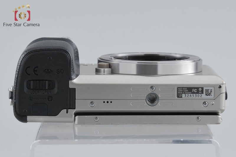 Sony Alpha α6000 ILCE-6000 Silver 24.3 MP Digital Camera [Multiple Languages]