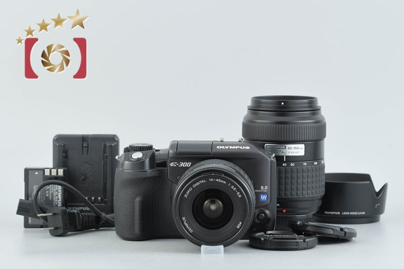 Olympus E-300 8.0 MP DSLR Camera 14-45 40-150 Lenses