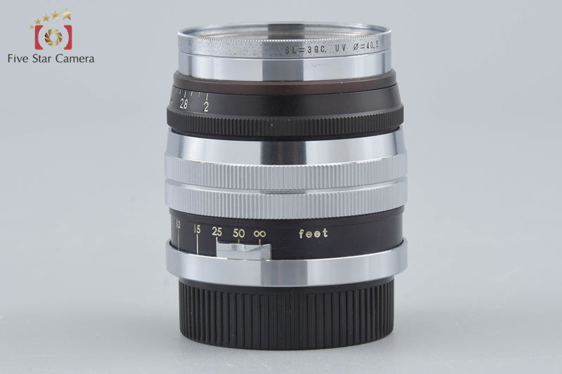 Tokyo Kogaku Topcon Topcor-S 50mm f/2 L39 LTM Leica Thread Mount