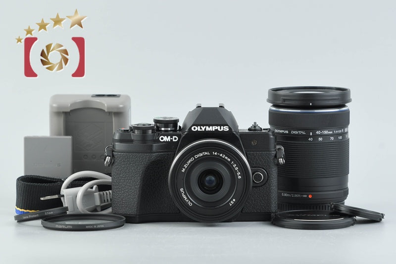 "Count 1,245" Olympus OM-D E-M10 Mark III Black 16.1 MP 14-42 40-150 EZ Lenses