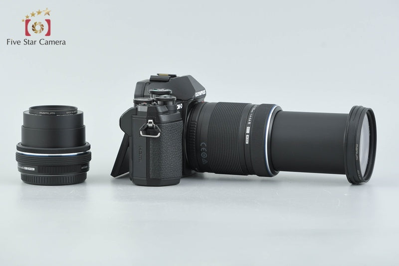 "Count 1,245" Olympus OM-D E-M10 Mark III Black 16.1 MP 14-42 40-150 EZ Lenses