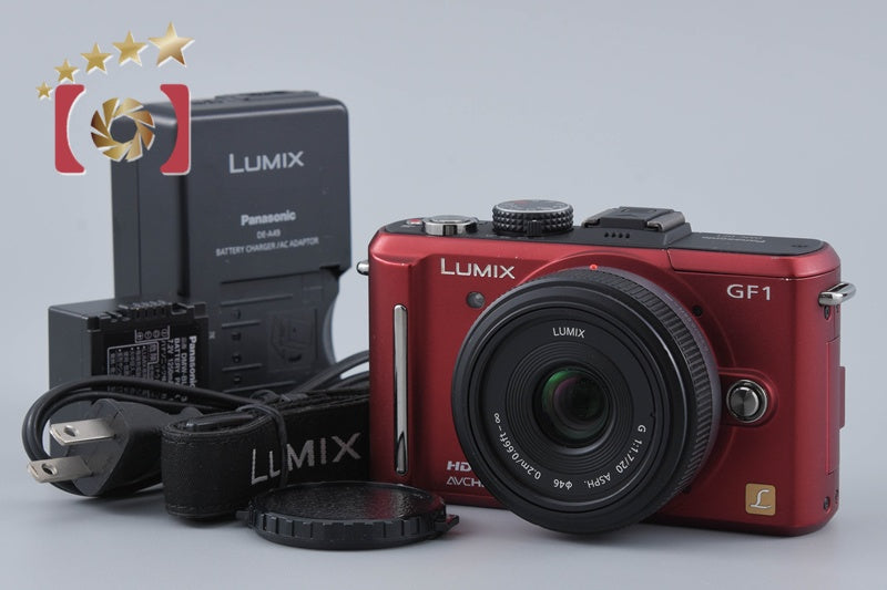 Panasonic LUMIX DMC-GF1C Urban Red 12.1 MP 20mm Lens [Japanese Language Only]