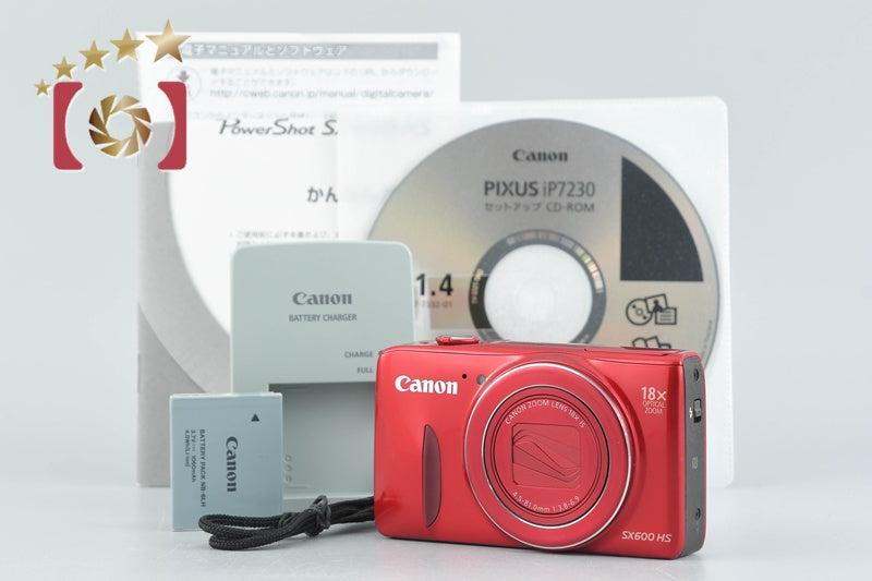 Canon Powershot SX600 HS Red 16.0 MP Digital Camera