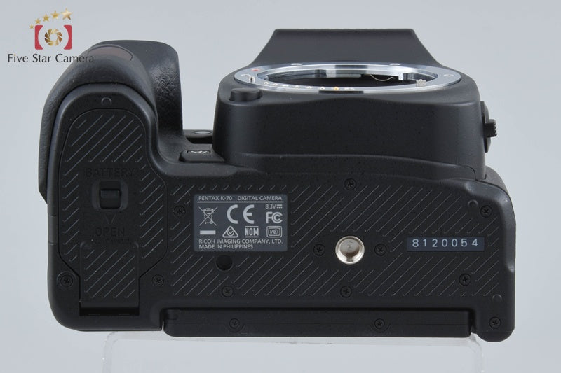 "Shutter count 6" PENTAX K-70 Black 24.0 MP DSLR Camera Body w/ Box