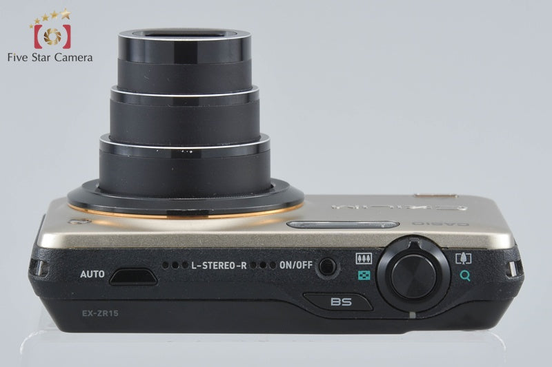 Casio HIGH SPEED EXILIM EX-ZR15 Gold 16.1 MP Digital Camera