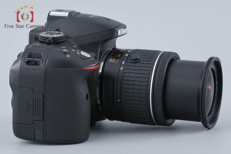 "Count 5,642" Nikon D5300 Black 24.2 MP DSLR Camera AF-P 18-55 VR Lens
