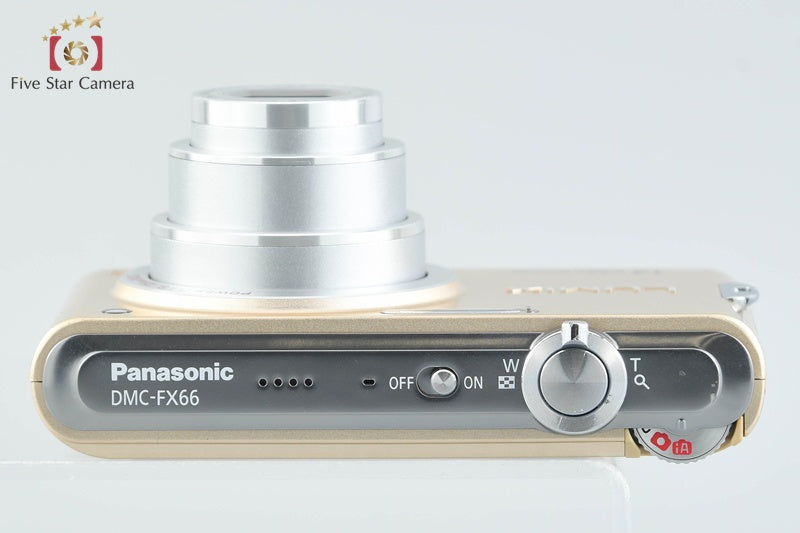 Panasonic LUMIX DMC-FX66 Gold 14.1 MP Digital Camera [Japanese Language Only]