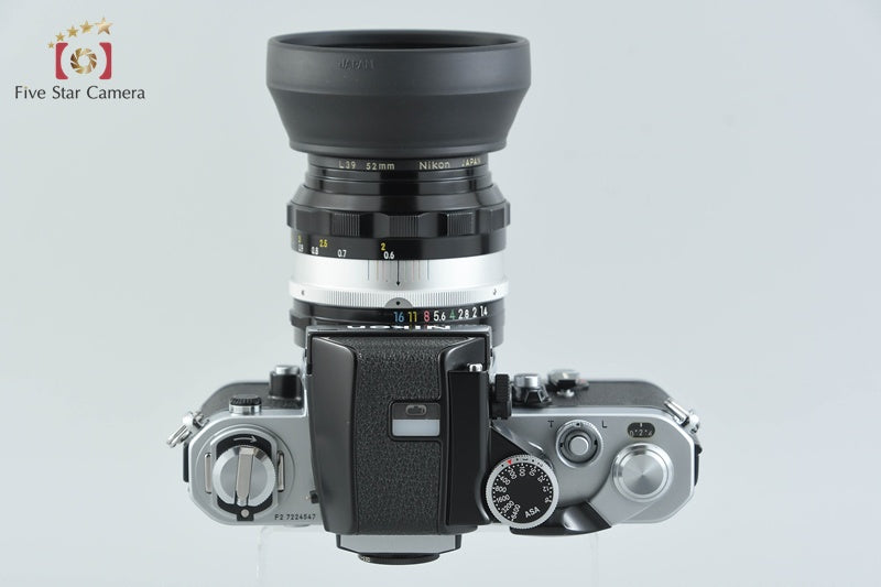 Nikon F2 Photomic Silver 35mm SLR Film Camera + NIKKOR-S.C Auto 50mm f/1.4