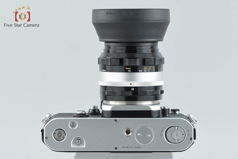 Nikon F2 Photomic Silver 35mm SLR Film Camera + NIKKOR-S.C Auto 50mm f/1.4