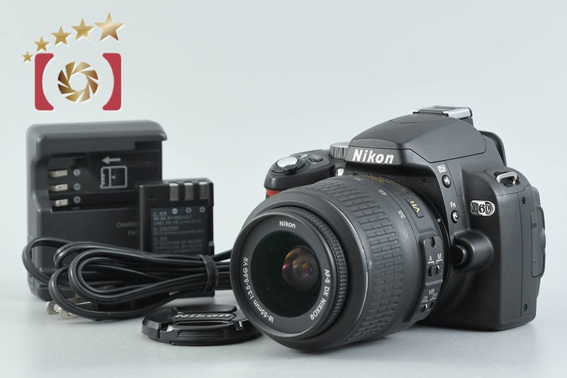 "Shutter count 3,776" Nikon D60 10.2 MP DSLR Camera 18-55 Lens