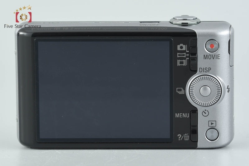 Sony Cyber-Shot DSC-WX200 Silver 18.2 MP Digital Camera [Japanese Language Only]
