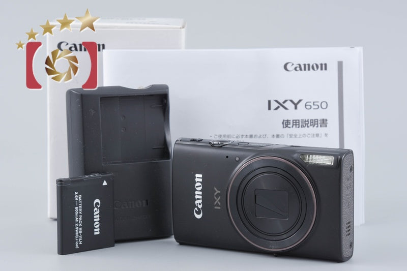 Canon IXY 650 Black 20.0 MP Digital Camera w/ Box