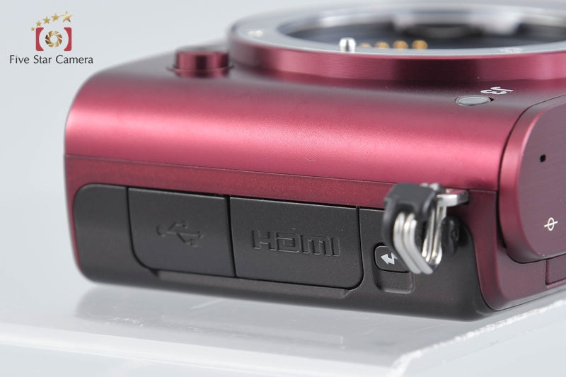 "Shutter count 1,336" Nikon 1 J3 Red 14.2 MP Mirrorless Digital Camera Body