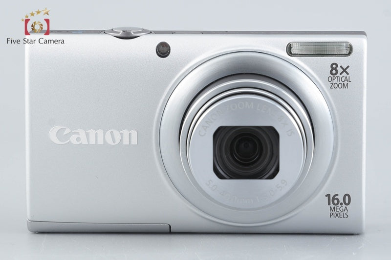 Canon PowerShot A4000 IS Silver 16.0 MP Digital Camera w/ Box