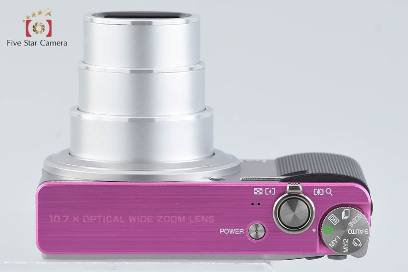 "Shutter count 3,348" Ricoh CX3 Light Gray x Pink 10.0 MP Digital Camera w/ Box