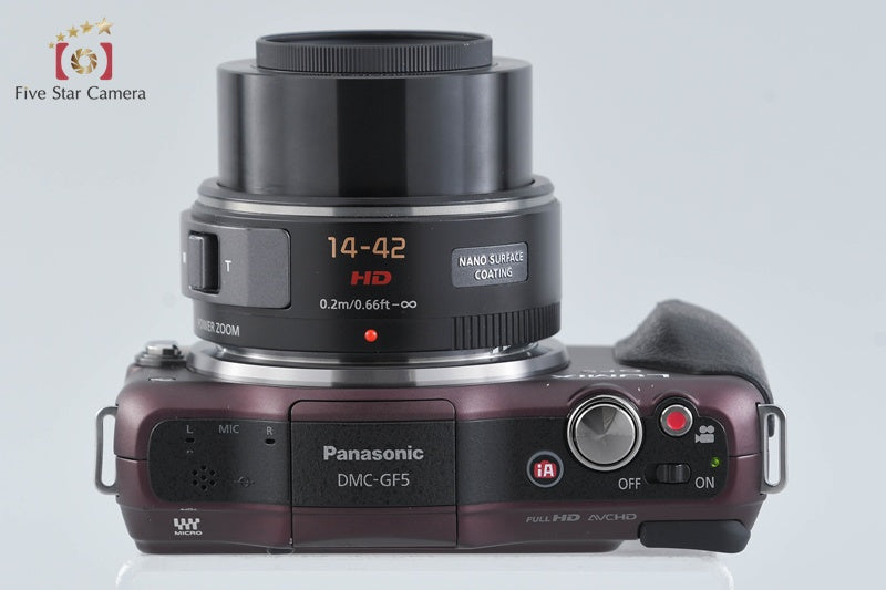 Panasonic LUMIX DMC-GF5 Brown 12.1 MP 14-42 Lens [Japanese Language On