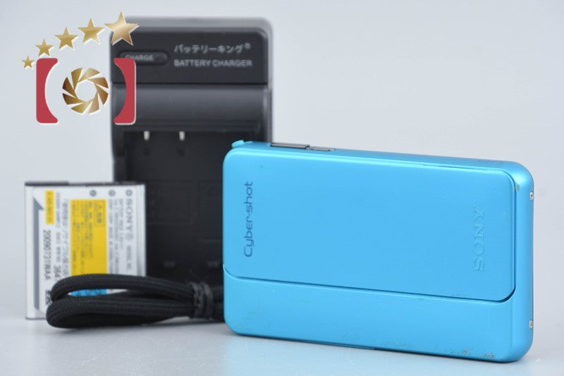 Sony Cyber-Shot DSC-TX10 Blue 16.2 MP Digital Camera [Japanese Language Only]