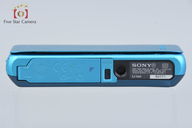 Sony Cyber-Shot DSC-TX10 Blue 16.2 MP Digital Camera [Japanese Language Only]