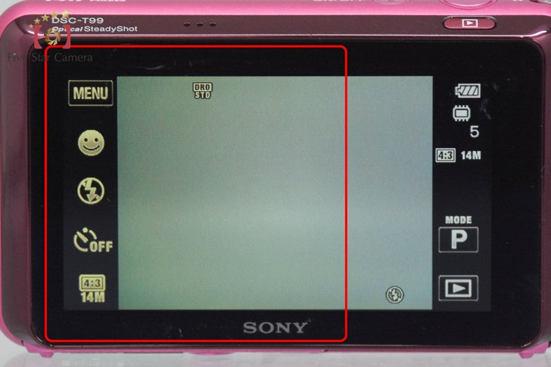 SONY Cyber-shot DSC-T99 Pink 14.1 MP Digital Camera [Japanese Language Only]