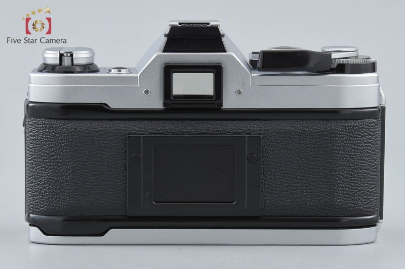 Canon AE-1 Silver 35mm SLR Film Camera + New FD 50mm f/1.4