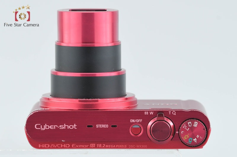SONY Cyber-shot DSC-WX300 Red 18.2 MP Digital Camera [Multiple Languages]
