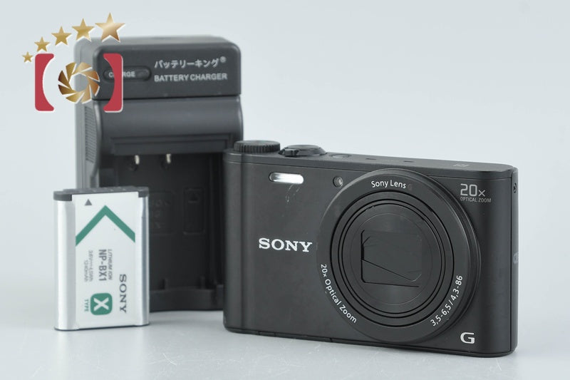 Sony Cyber-Shot DSC-WX350 Black 18.2 MP Digital Camera [Multiple Languages]