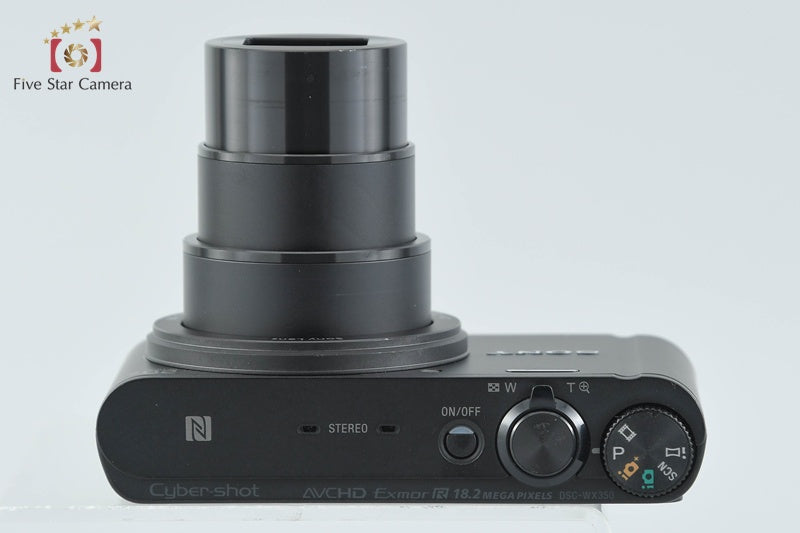 Sony Cyber-Shot DSC-WX350 Black 18.2 MP Digital Camera [Multiple Languages]