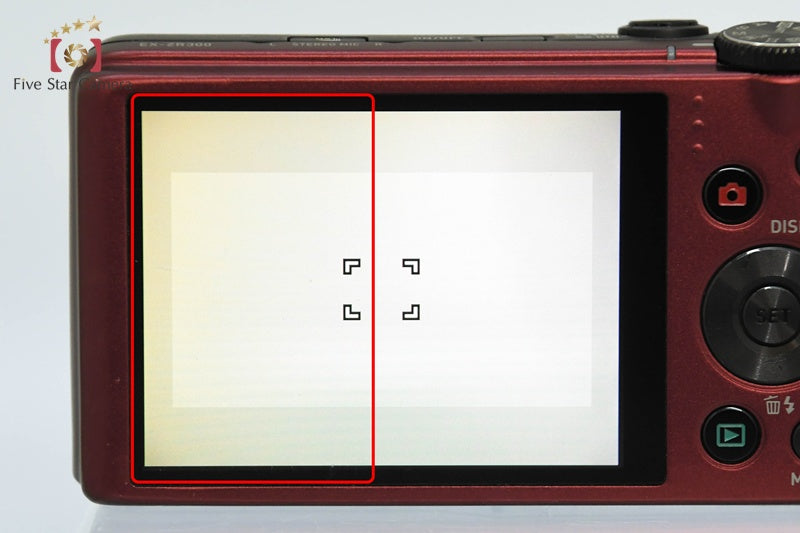 Casio HIGH SPEED EXILIM EX-ZR300 Red 16.1 MP Digital Camera