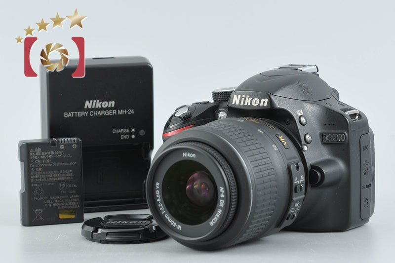 Nikon D3200 Black 24.2 MP DSLR 18-55 VR Lens