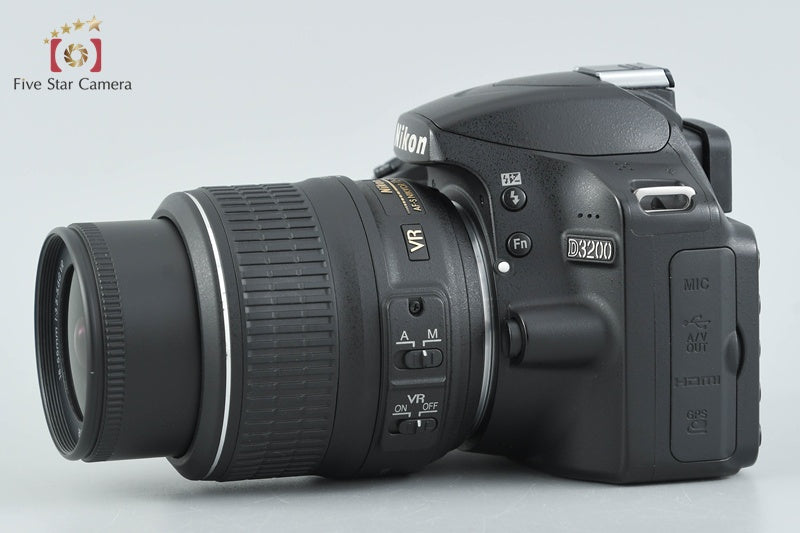 Nikon D3200 Black 24.2 MP DSLR 18-55 VR Lens