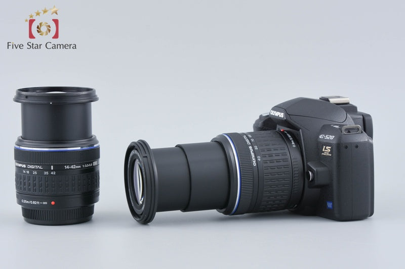 "Shutter count 155" Olympus E-520 10.0 MP DSLR 14-42 40-150 Lenses