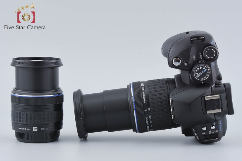 "Shutter count 155" Olympus E-520 10.0 MP DSLR 14-42 40-150 Lenses