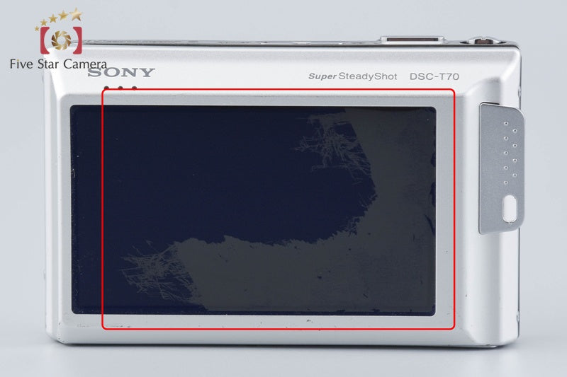 Sony Cyber-Shot DSC-T70 Silver 8.1 MP Digital Camera [Japanese Language Only]