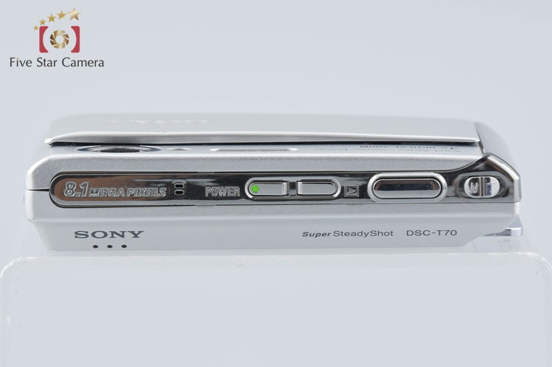 Sony Cyber-Shot DSC-T70 Silver 8.1 MP Digital Camera [Japanese Language Only]