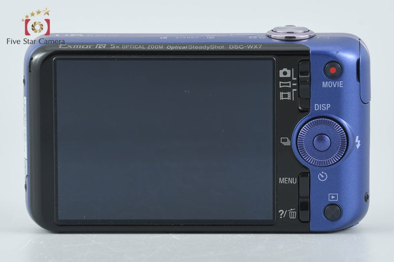 Sony Cyber-shot DSC-WX7 Blue 16.2 MP Digital Camera [Japanese Language Only]