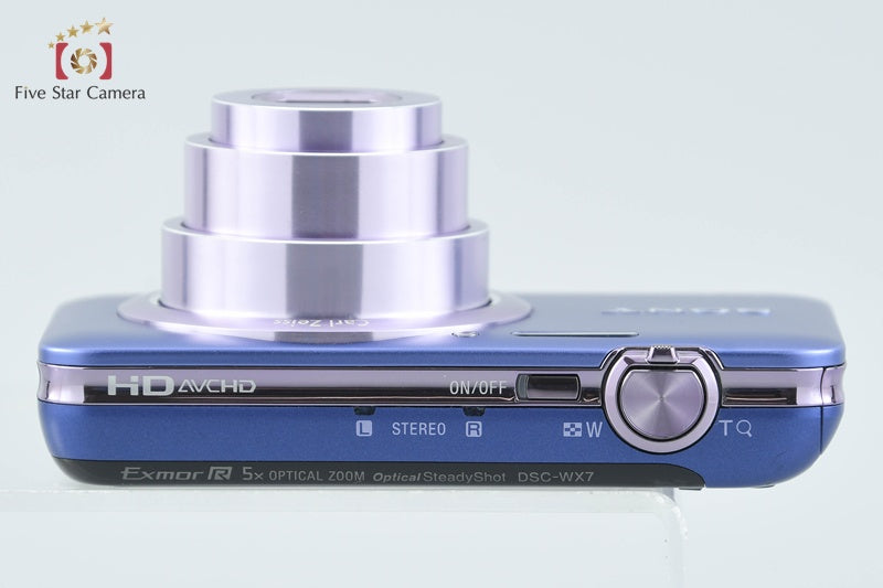 Sony Cyber-shot DSC-WX7 Blue 16.2 MP Digital Camera [Japanese Language Only]