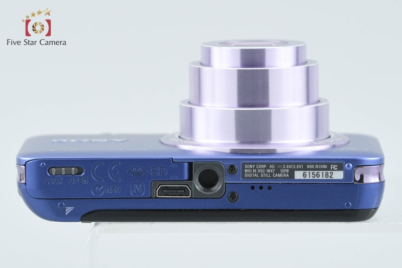 Sony Cyber-shot DSC-WX7 Blue 16.2 MP Digital Camera [Japanese Language Only]