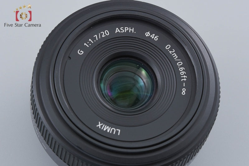 Panasonic LUMIX G 20mm f/1.7 ASPH. H-H020
