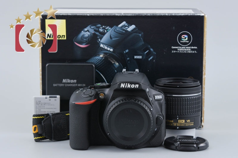 "Count 309" Nikon D5600 24.2 MP SLR Digital Camera 18-55 VR Lens w/ Box