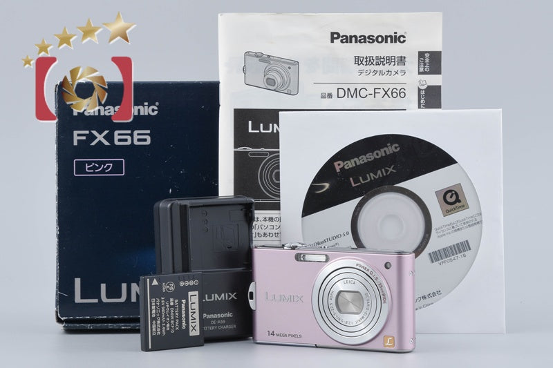 Panasonic LUMIX DMC-FX66 Pink 14.1 MP Digital Camera [Japanese Language Only]
