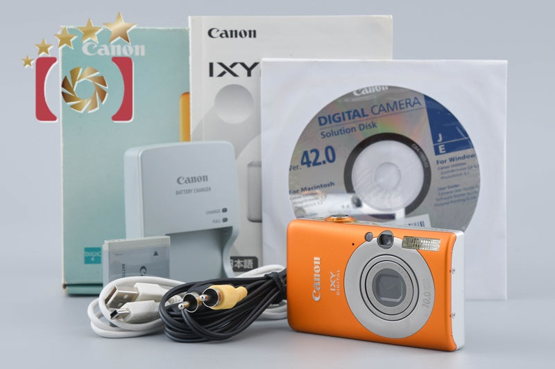Canon IXY Digital 110 IS Orange 10.0 MP Digital Camera w/ Box