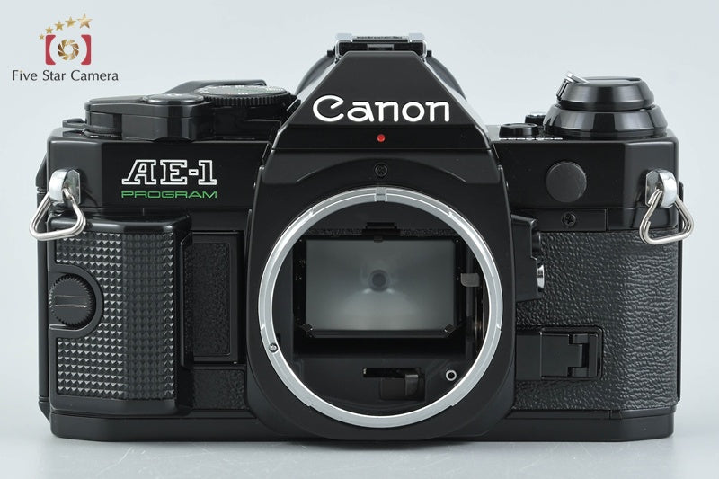 Canon AE-1 PROGRAM Black 35mm SLR Film Camera + New FD 35-70mm f/3.5-4.5