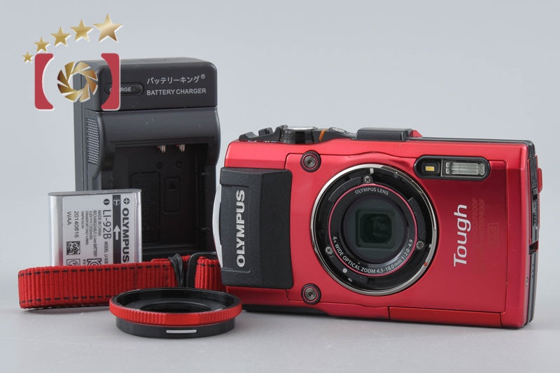 Olympus STYLUS TG-3 Tough Red 16.0 MP Digital Camera