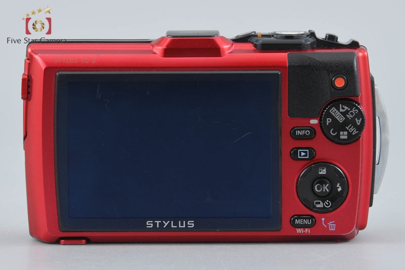 Olympus STYLUS TG-3 Tough Red 16.0 MP Digital Camera