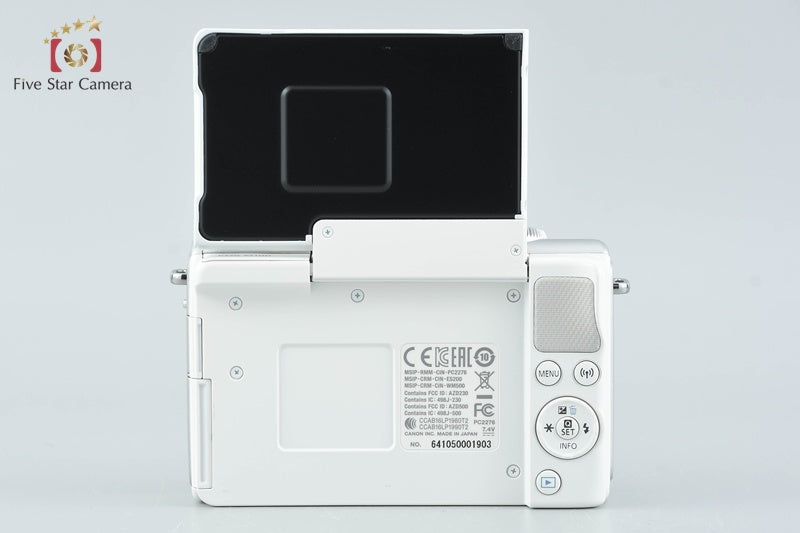 Canon EOS M100 White 24.2 MP Digital Camera EF-M 15-45 IS STM Lens