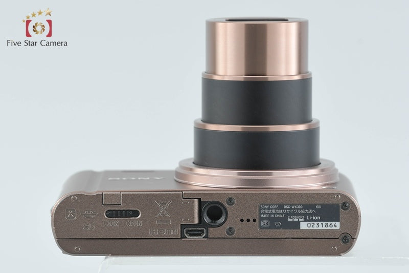 SONY Cyber-shot DSC-WX300 Brown 18.2 MP Digital Camera [Japanese Language Only]