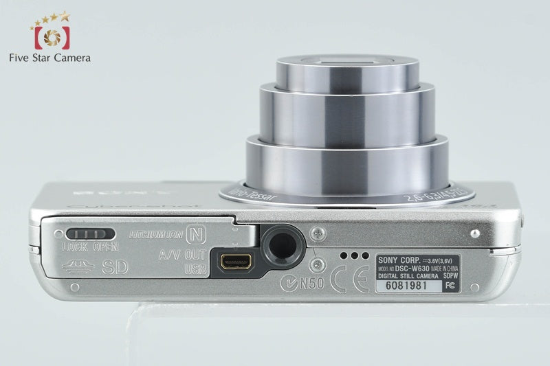 Sony Cyber-Shot DSC-W630 Silver 16.1 MP Digital Camera [Japanese Language Only]