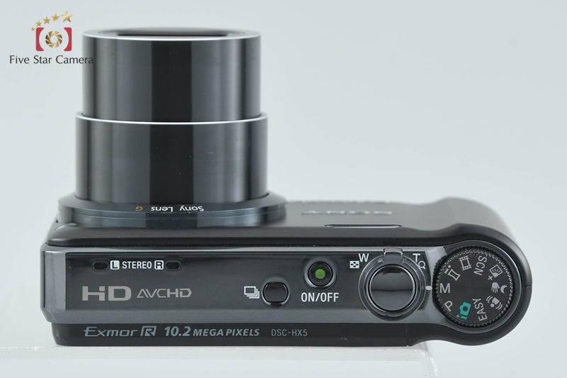 Sony Cyber-Shot DSC-HX5V Black 10.2 MP Digital Camera [Japanese Language Only]